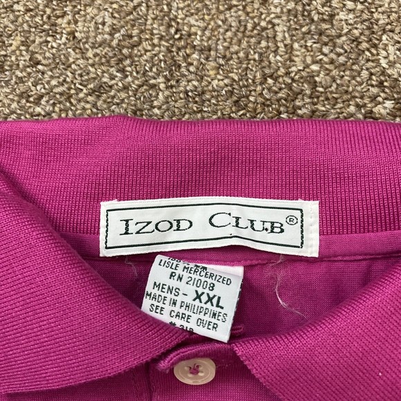 IZOD CLUB Men's Shirt Short Sleeve  US Senior open 1995 Congressional XL. - Picture 6 of 6